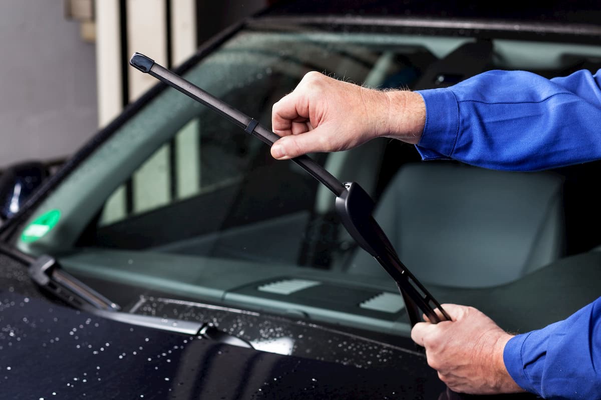 windscreen wipers checked during MOT testing