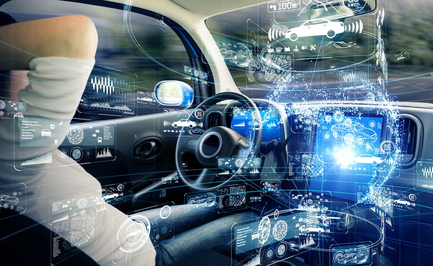 technology inside a self driving car
