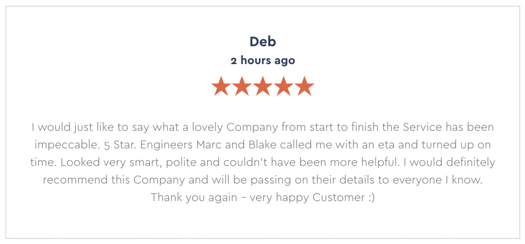 Deb Review for The Windscreen Company