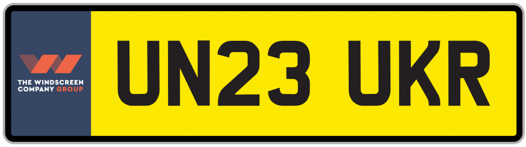 Banned UK Plate - UN23 UKR